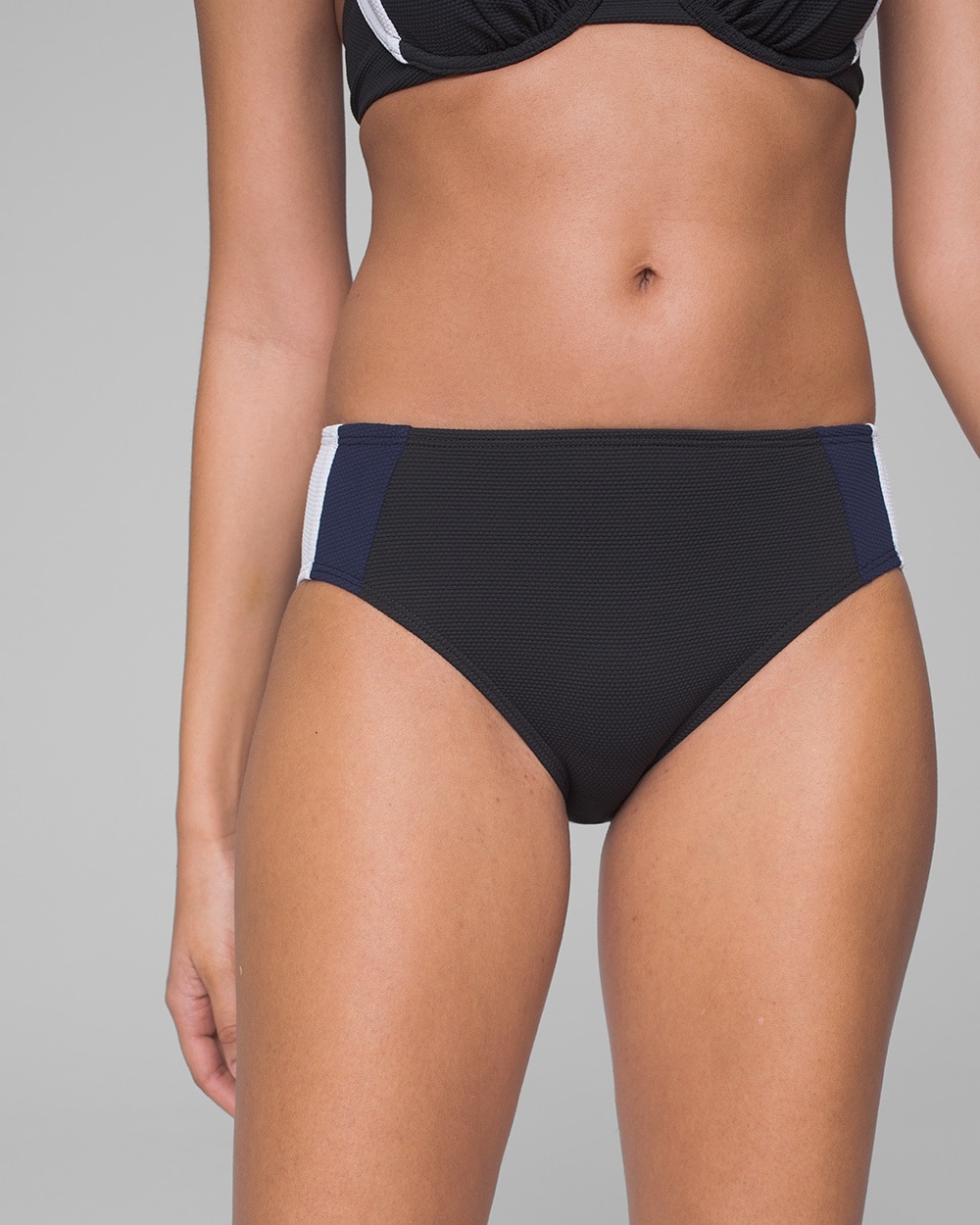 Tommy Bahama Color Block High Waist Brief Bikini Swim Bottom