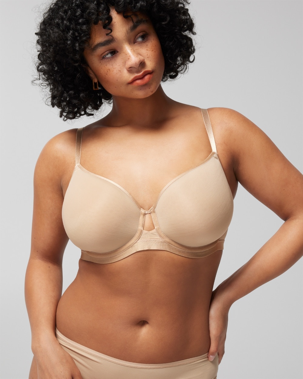 Soma Lightest Lift Smooth Perfect Coverage Bra In Nude