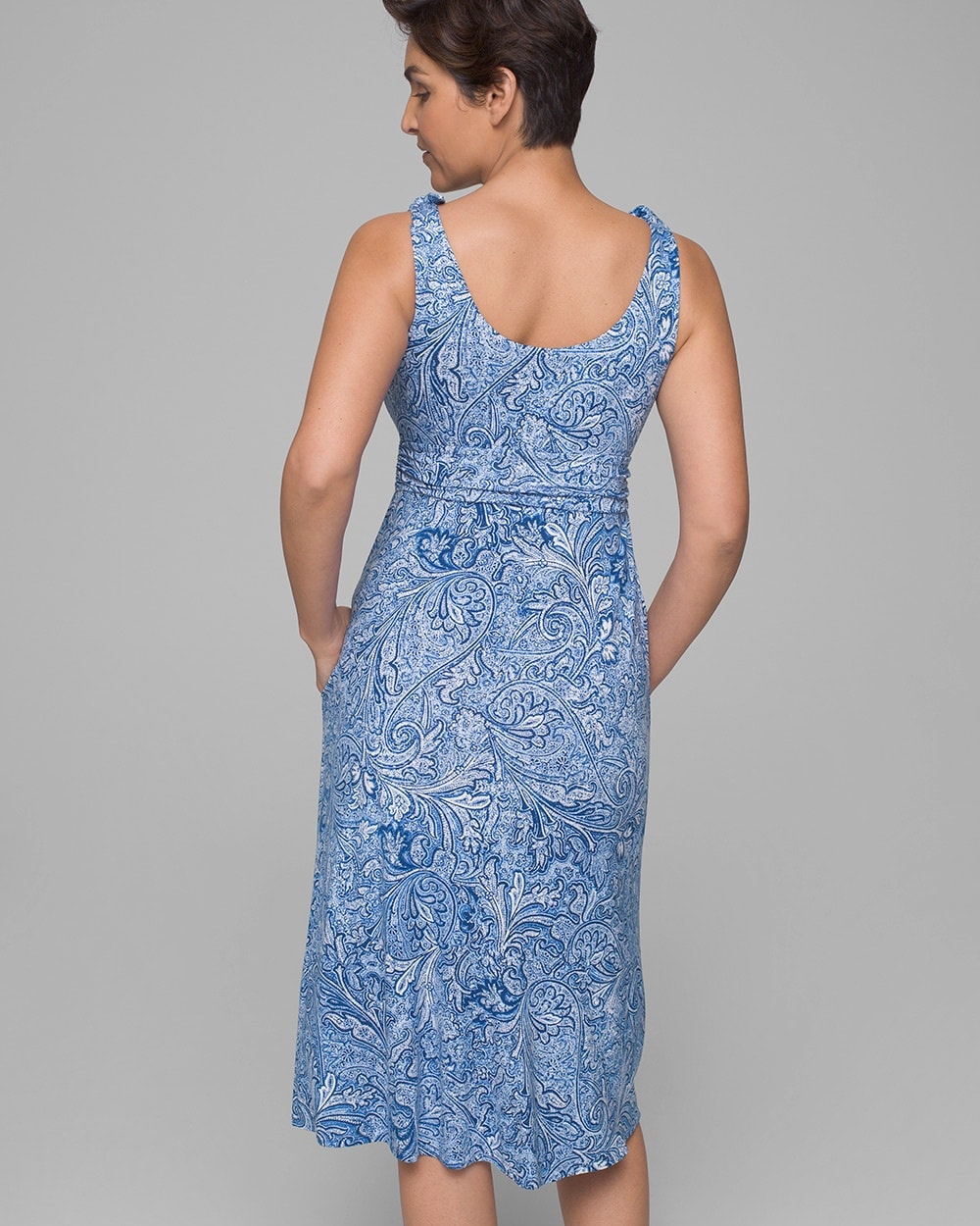 Tie Shoulder Dress with Built In Bra Soma