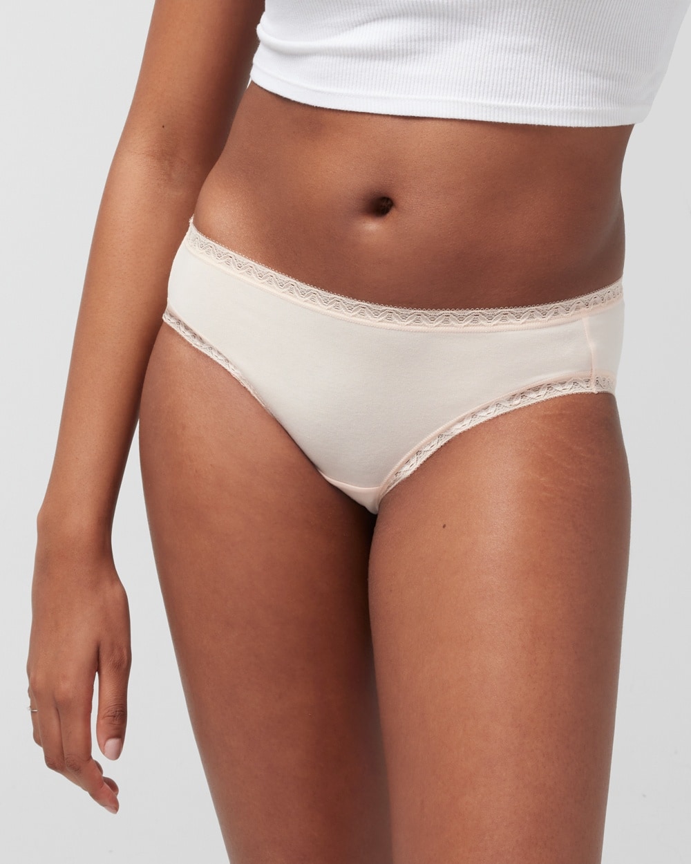 Soma Cotton Modal Hipster In Pale Peach