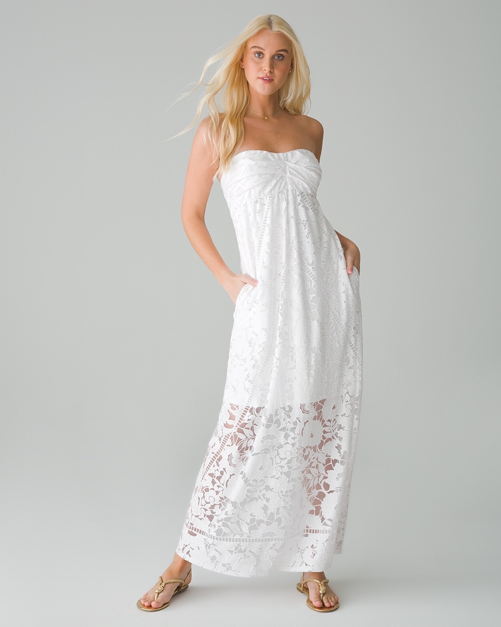 Strapless Maxi Dress With Medium Support