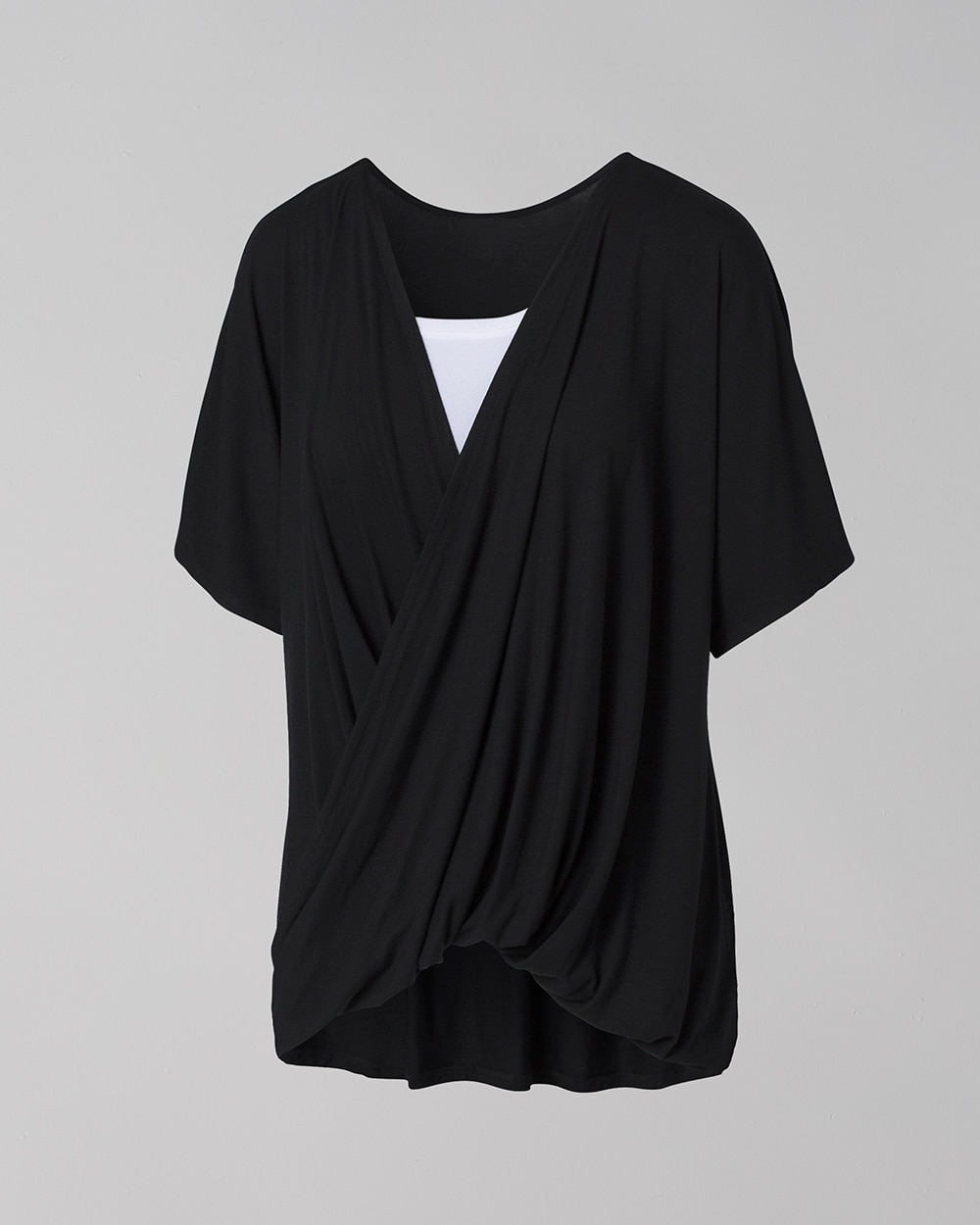 Draped Twist Reversible Tunic