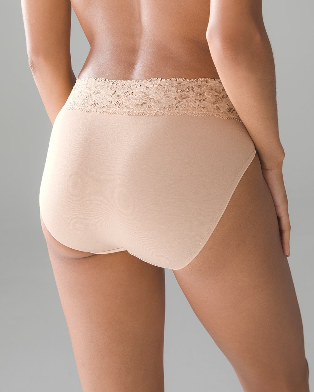 Embraceable Super Soft Signature Lace High-Leg Brief - Soma