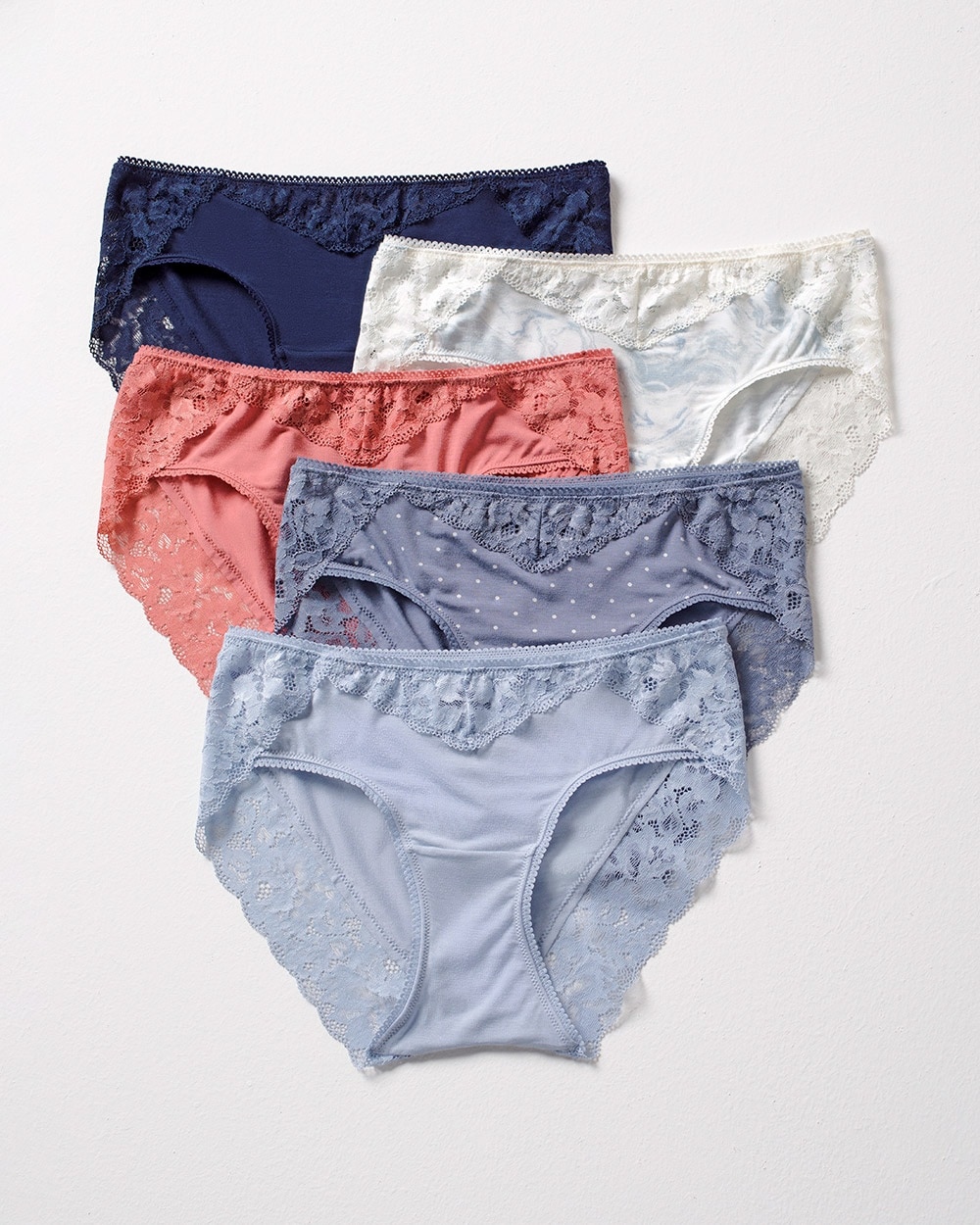 Embraceable Signature Lace Hipster 5 Pack