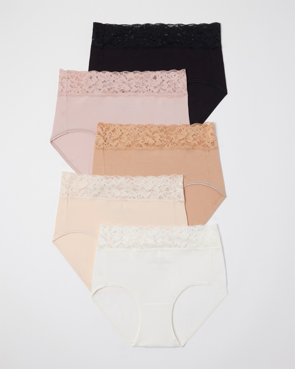 Embraceable Super Soft Signature Lace Brief 5 Pack