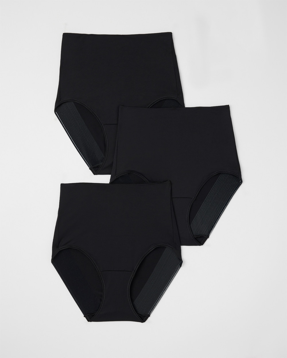 Soma Women's Vanishing Tummy Retro Brief Underwear In Black Multi Pack Size Xl |