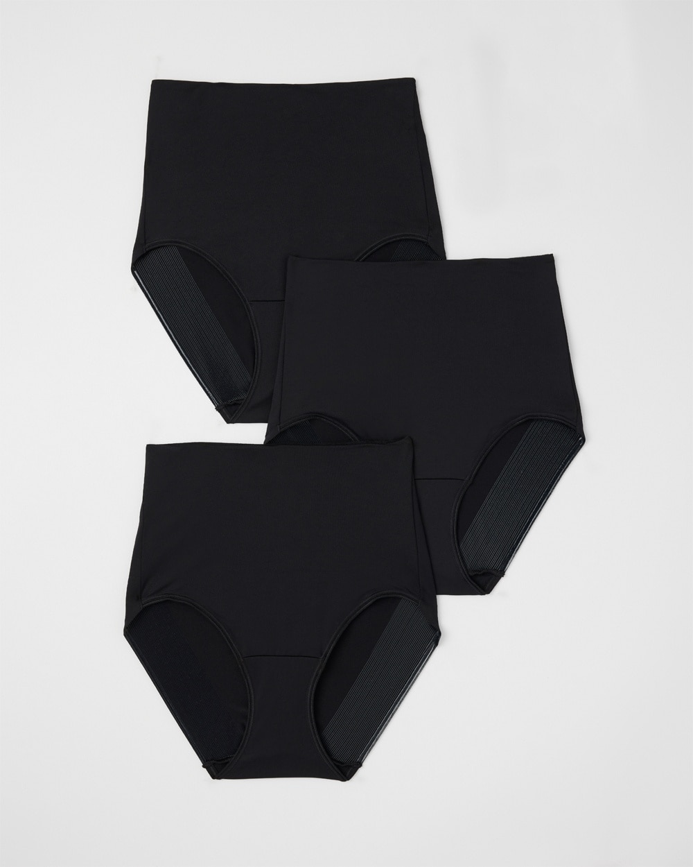 Soma 3-pack Women's Vanishing Tummy High-waist Brief Panty In Black Size 2xl |  In Black Multi Pack
