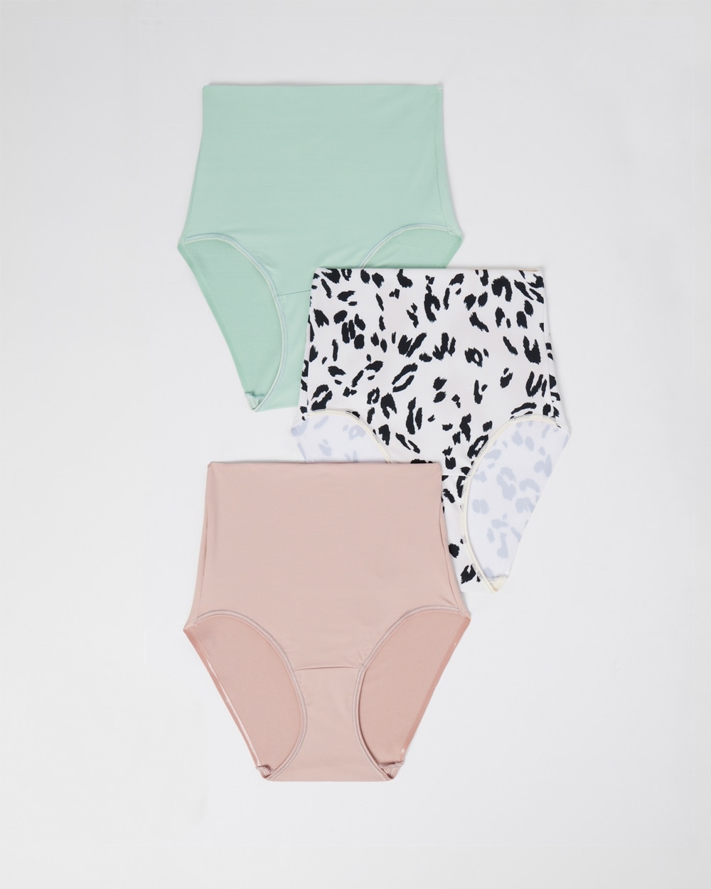 Soma 3-pack Women's Vanishing Tummy Retro Brief Underwear In Pastel Size 2xl |