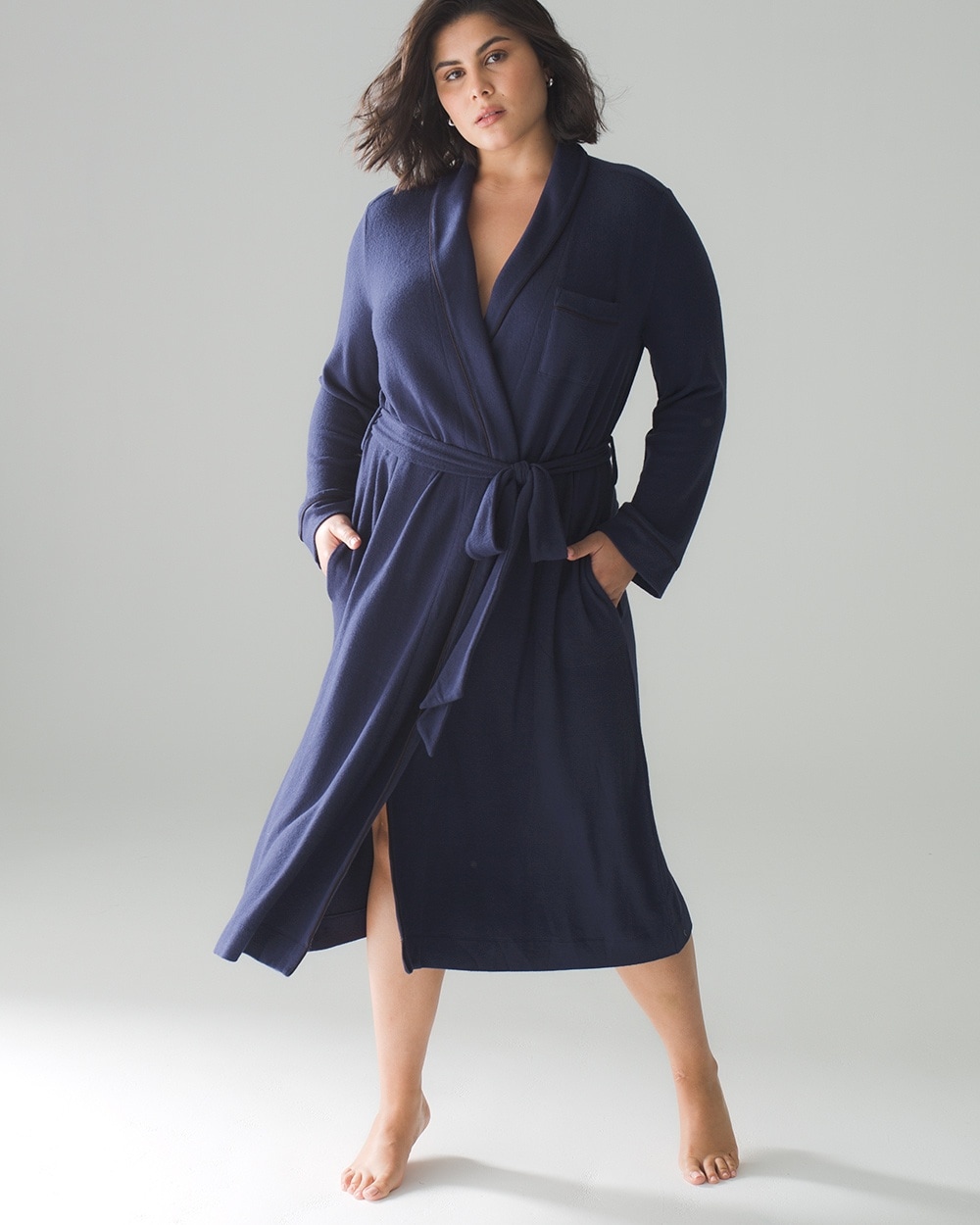 Brushed Cozy Long Robe