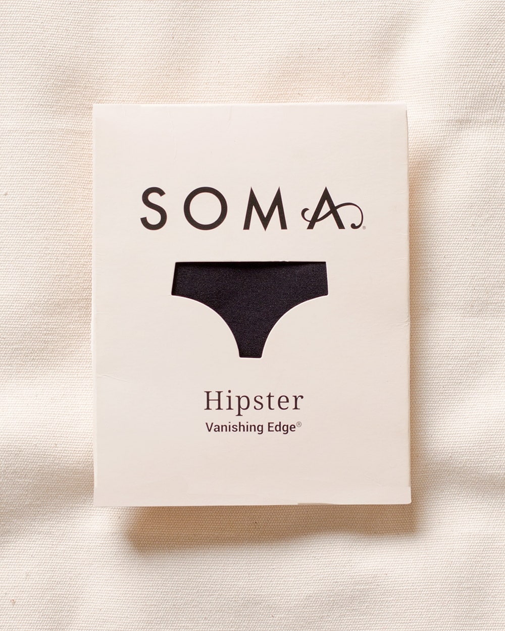 Soma Vanishing Edge Microfiber Hipster Underwear Single Pack In Black