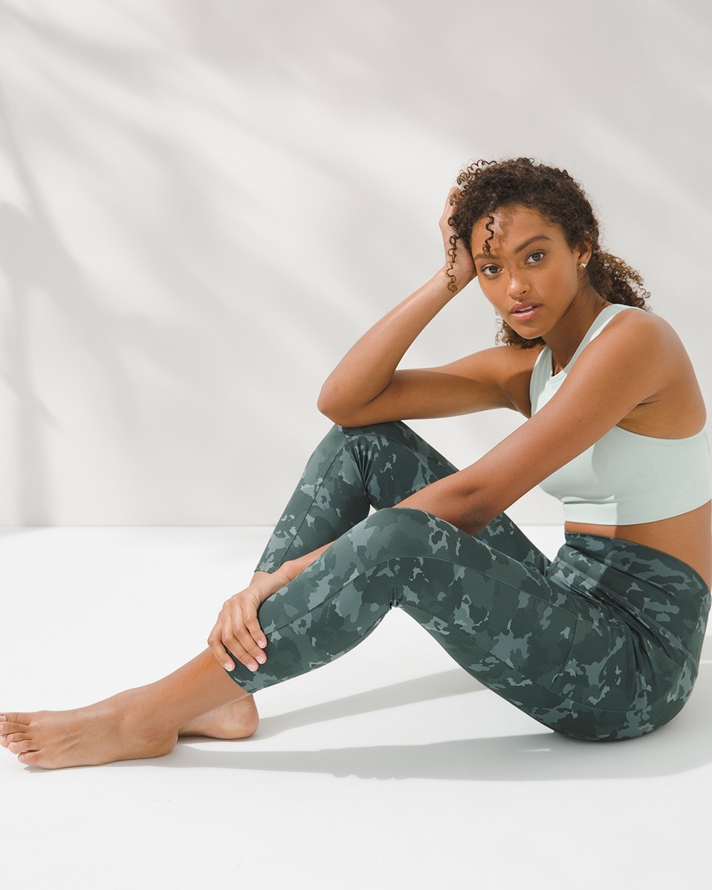 Soma Soma Sport Nonstop Crop Leggings, ABSTRACT CAMO NIGHTWATCH