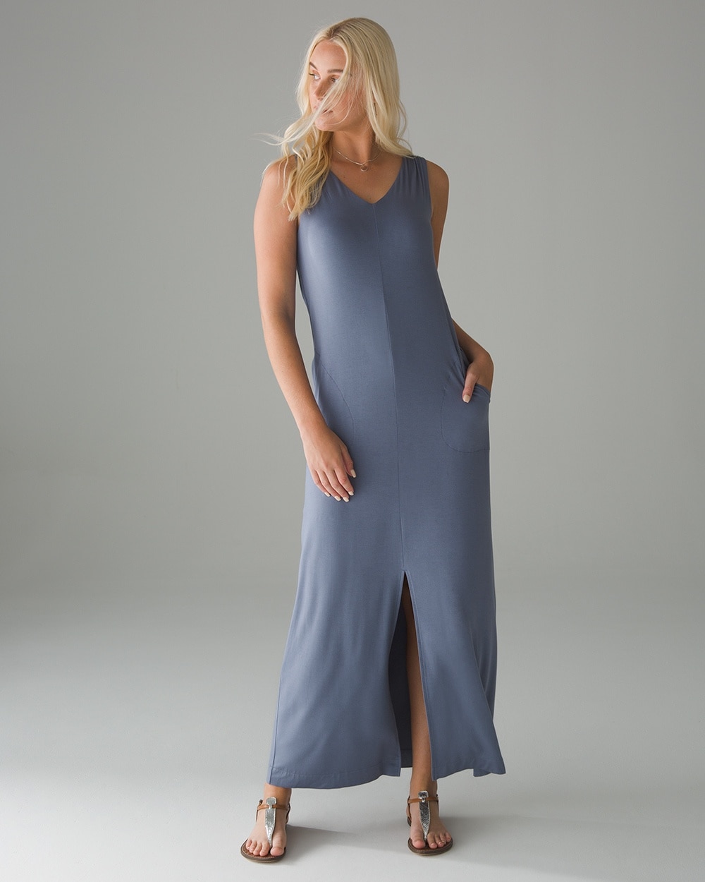 Soft Jersey Tank Maxi Bra Dress