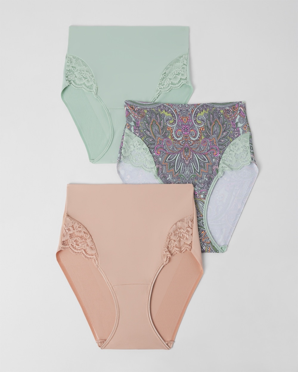 Vanishing Tummy Retro Brief with Lace 3-Pack