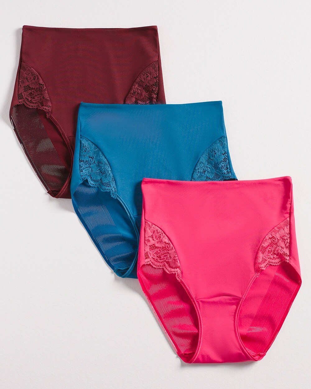 Vanishing Tummy Retro Brief with Lace 3-Pack