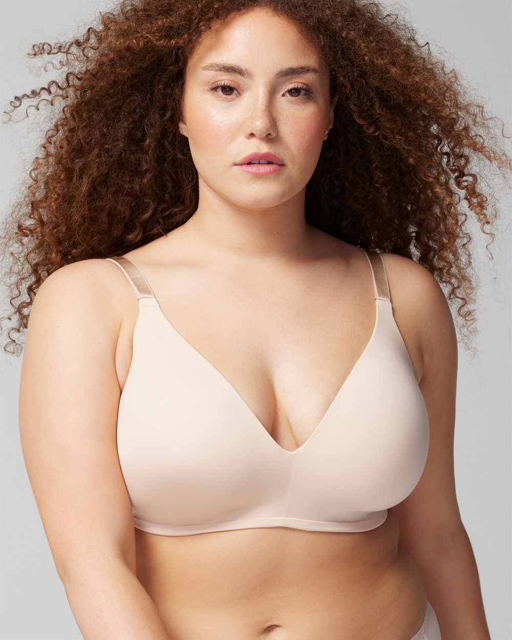 Buy Women's Ultimate Side Smoother Wire Free Bra, Sand Online at