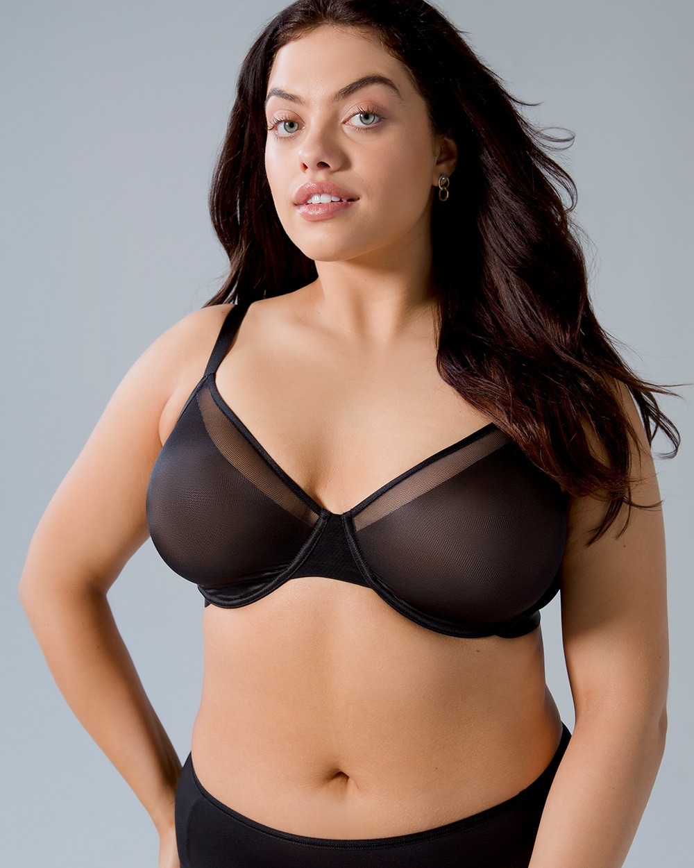 Soma Unbelievable Lift Unlined Perfect Coverage Bra In Black