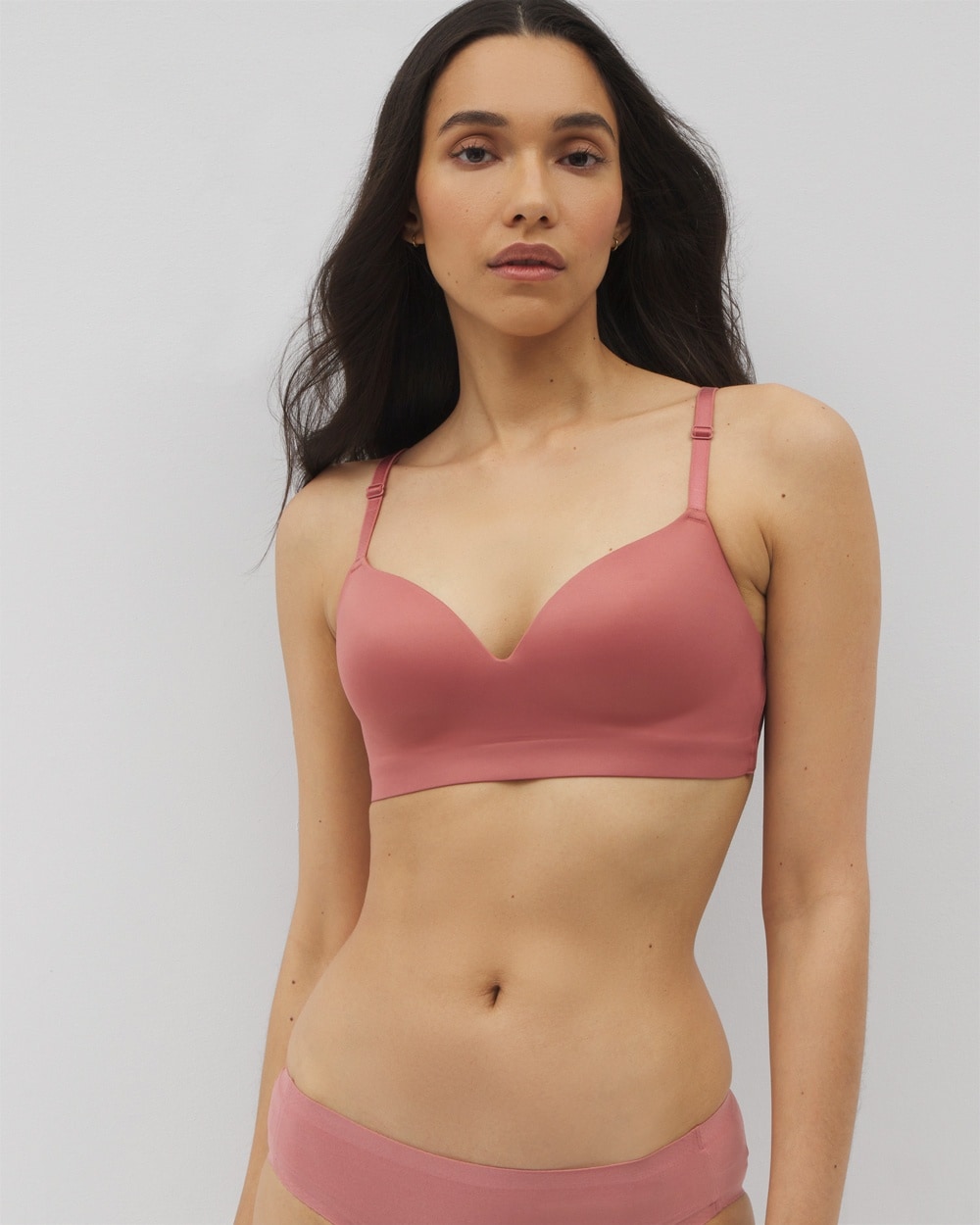 SOMA ENBLISS LUXE WIRELESS BRA WITH LACE BACK IN PINK SIZE 32DD | SOMA WOMEN'S BRAS 