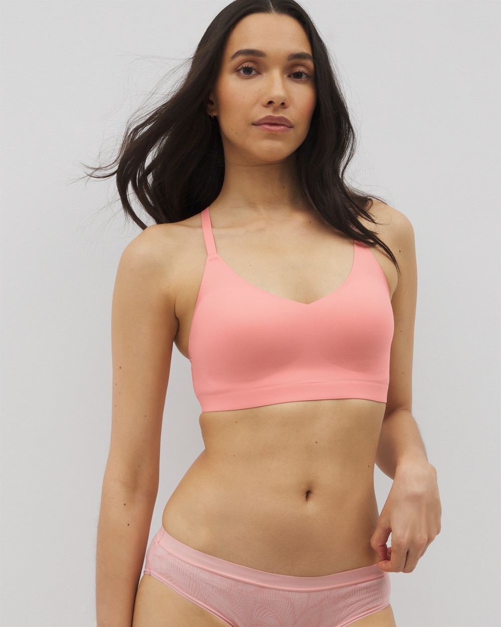 Enbliss Racerback Bralette with Lace Back
