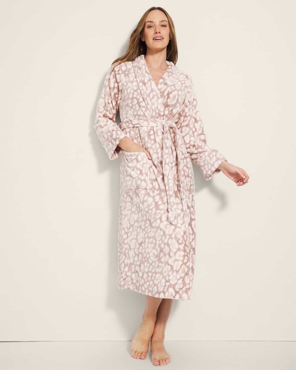 Plush Long Sleeve Long Robe Soma