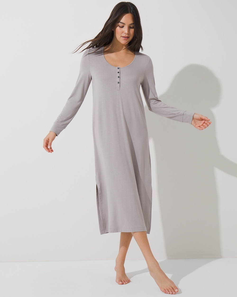 Modal Long-Sleeve Sleepshirt