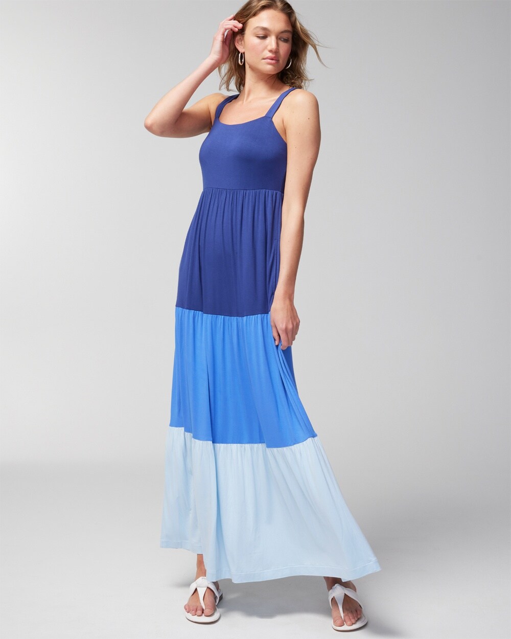 Soft Jersey Trapeze Maxi Bra Dress