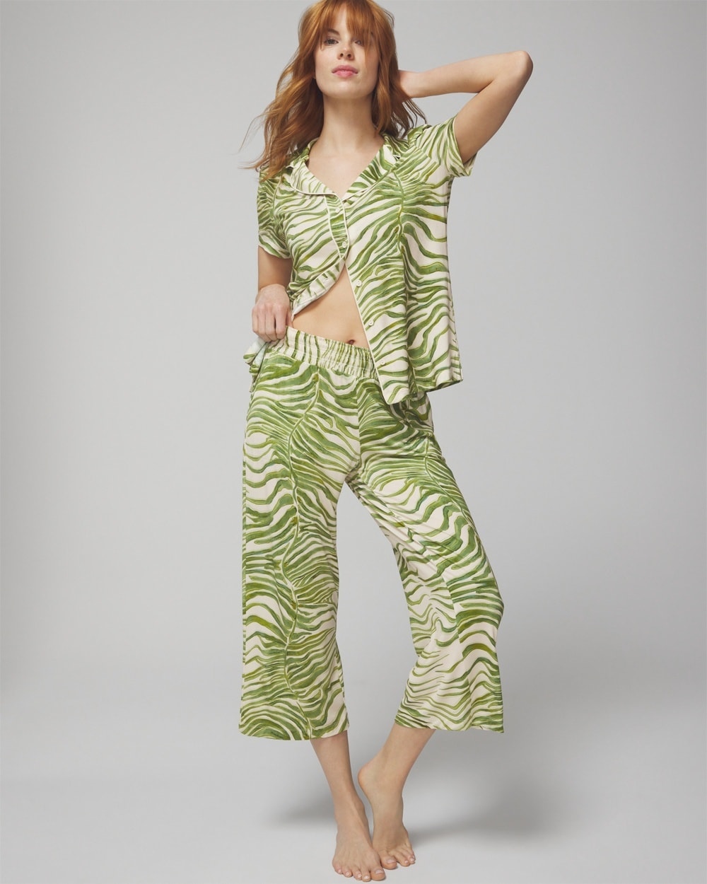 Cool Nights Cropped Pajama Pants