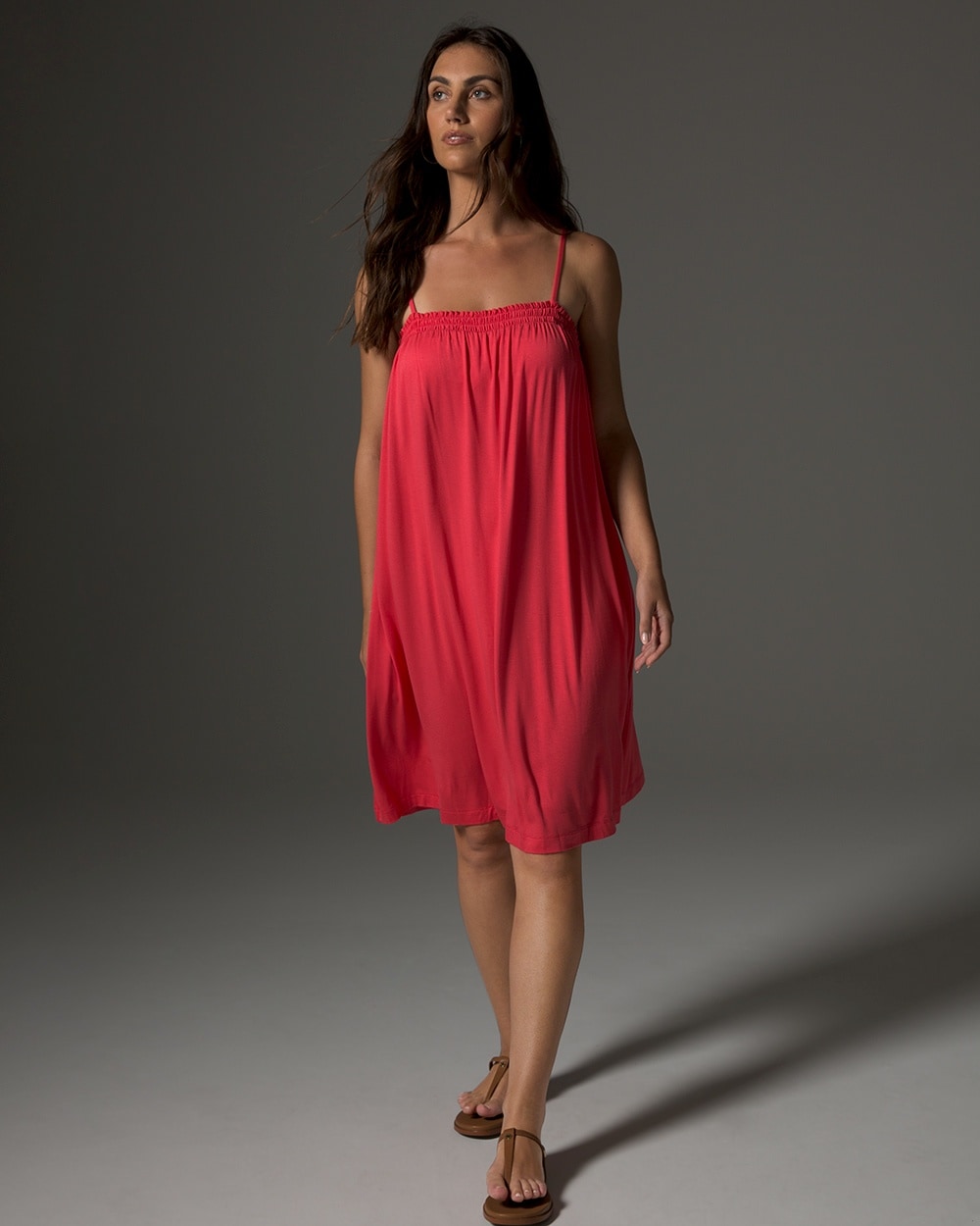 Soft Jersey Flowy Short Dress