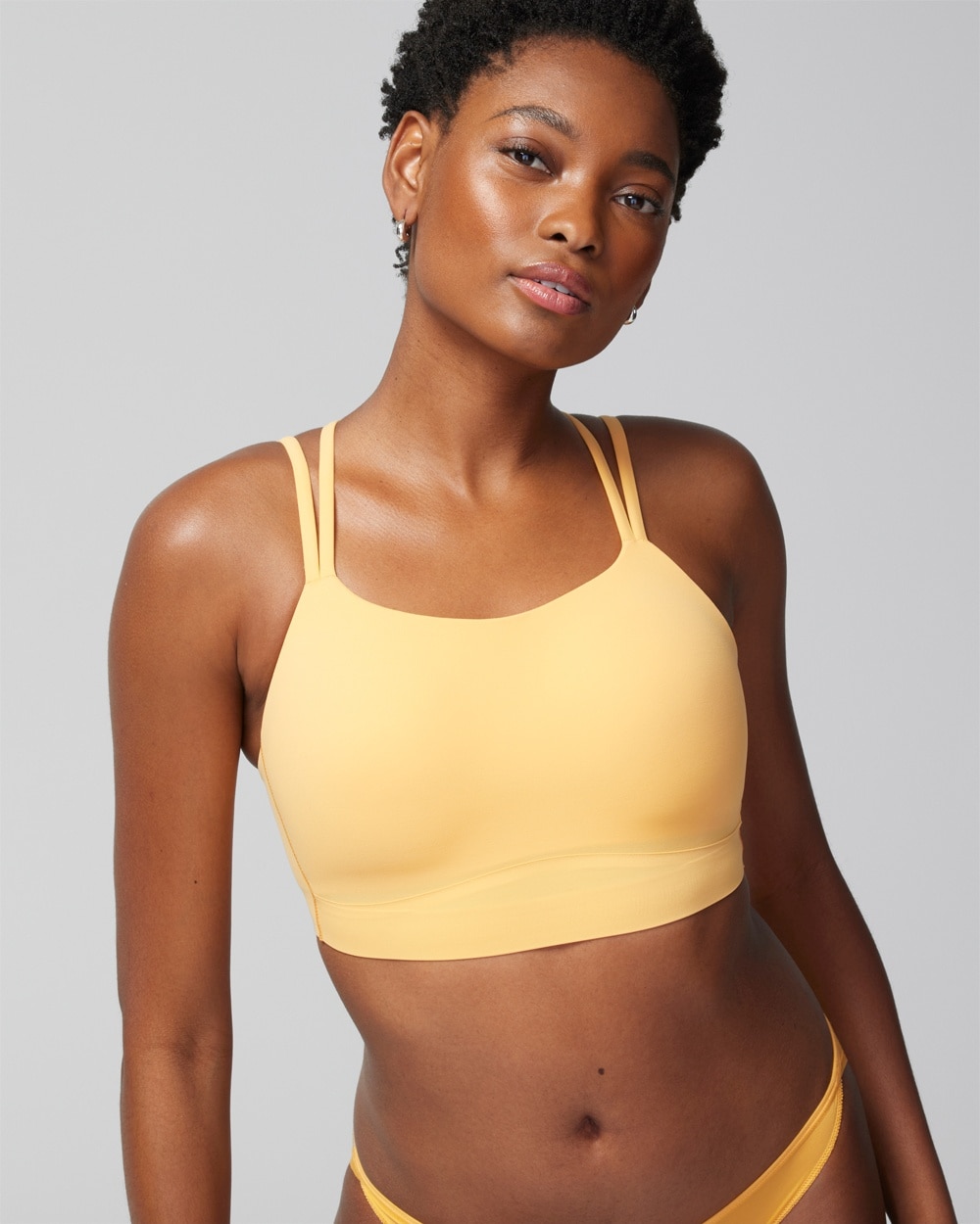 Soma Longline Yoga Bra In Nectarine Zest