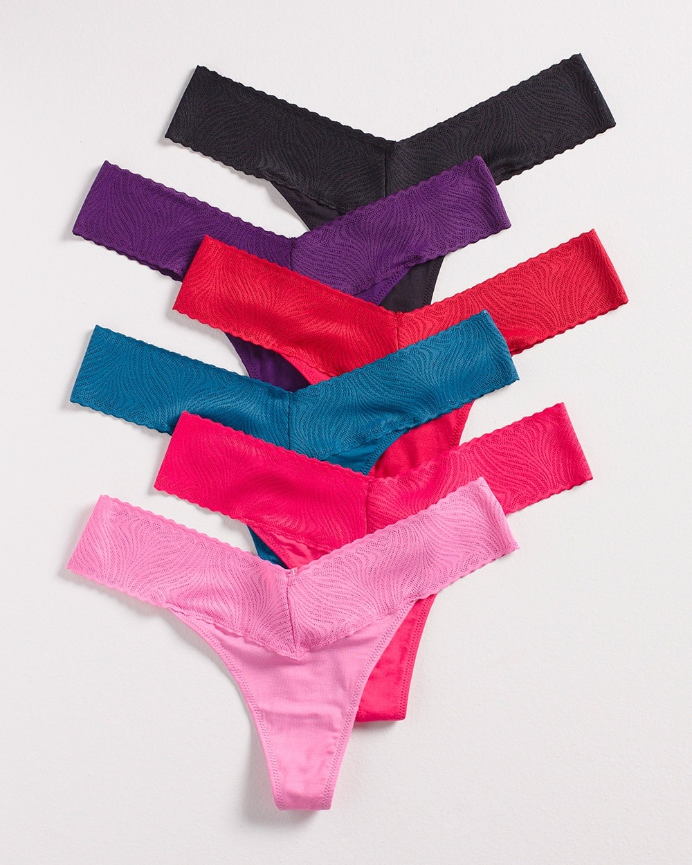 Embraceable Lace Thong 6 Pack