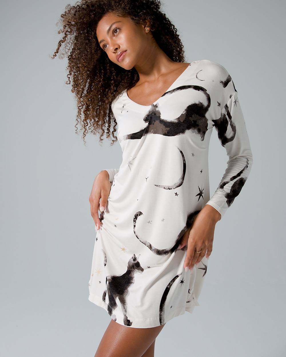 Soma Sleeve Cool Nights Sleepshirt - Long