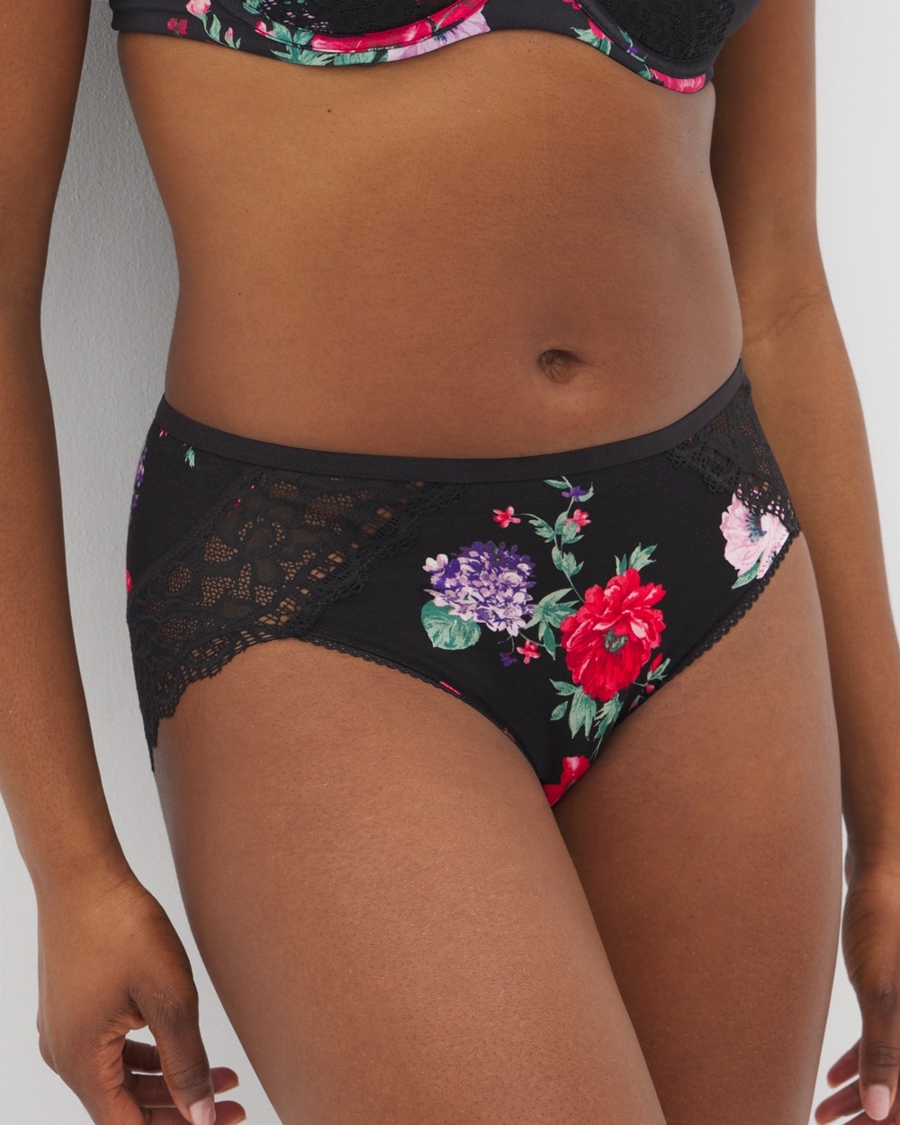 Embraceable High-Leg Panty with Enchanting Lace
