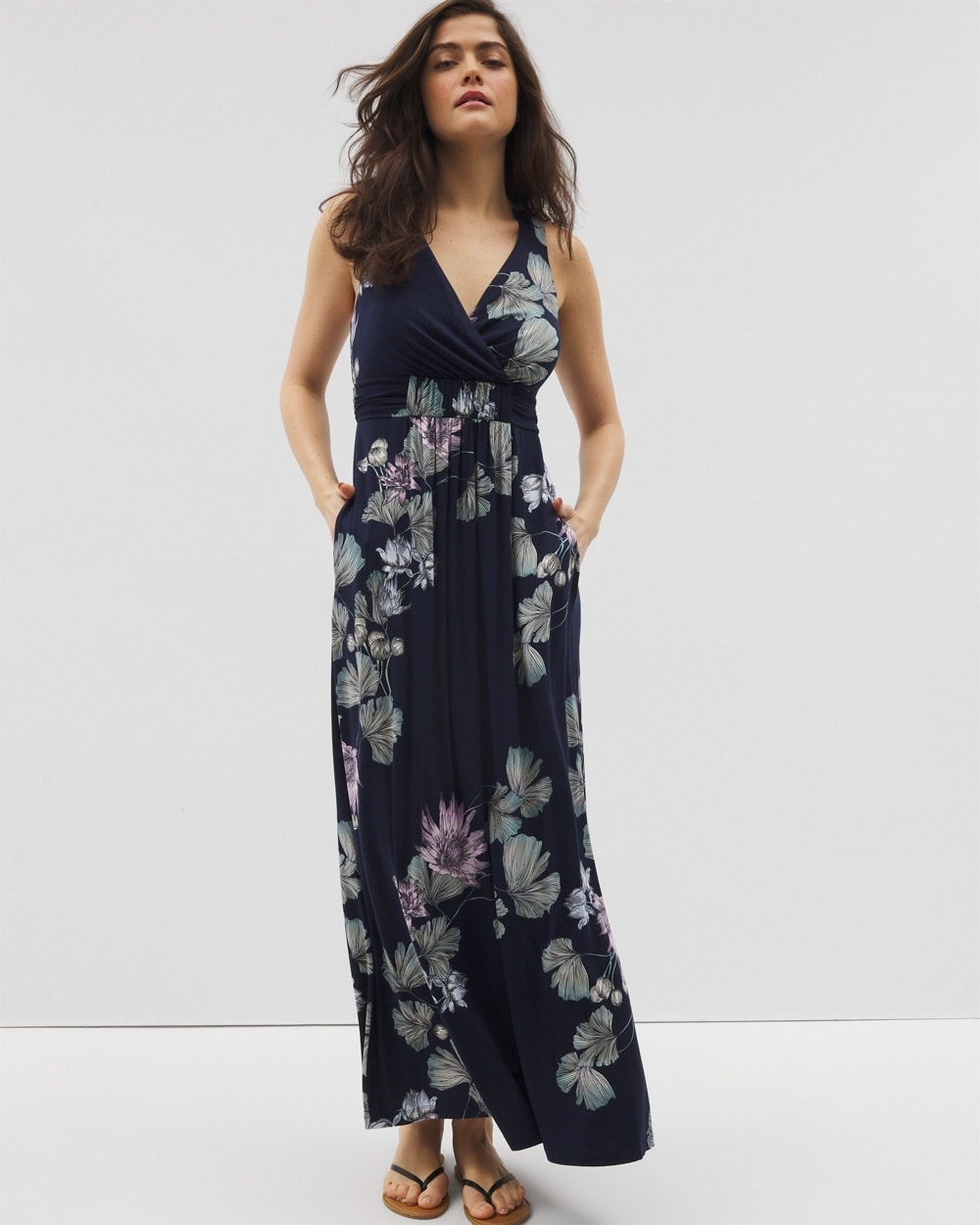Soft Jersey Isla Cross Back Maxi Bra Dress