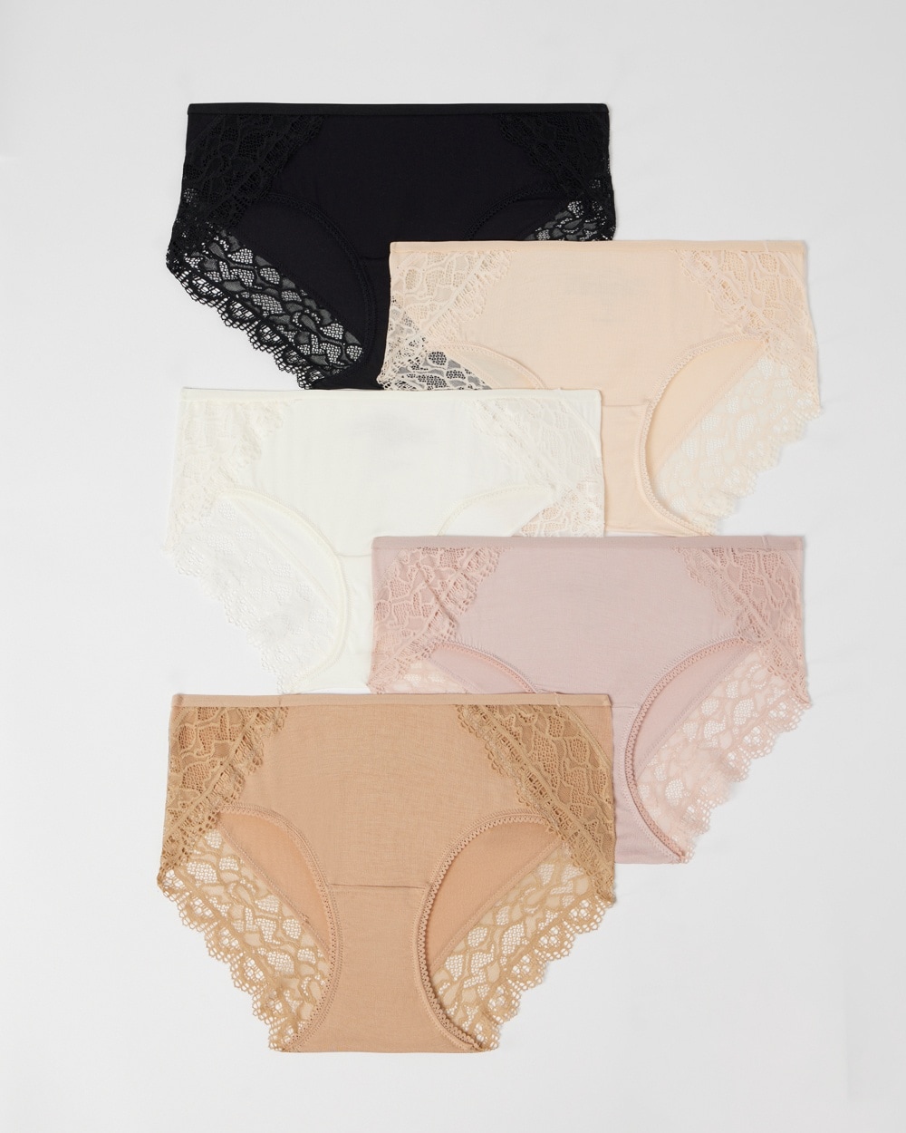Embraceable Hipster Panty with Enchanting Lace 5 Pack