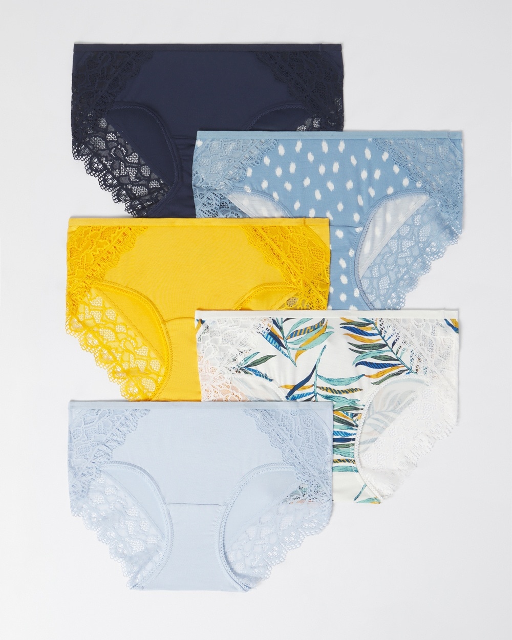 Embraceable Hipster Panty with Enchanting Lace 5 Pack