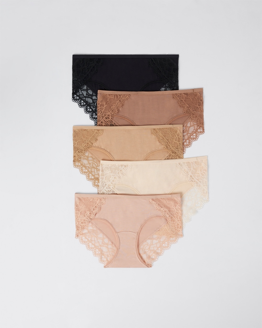 Embraceable Hipster Panty with Enchanting Lace 5 Pack