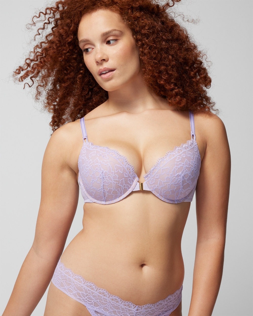 Embraceable Enchanting Lace Front-Close Push-Up Bra - Soma