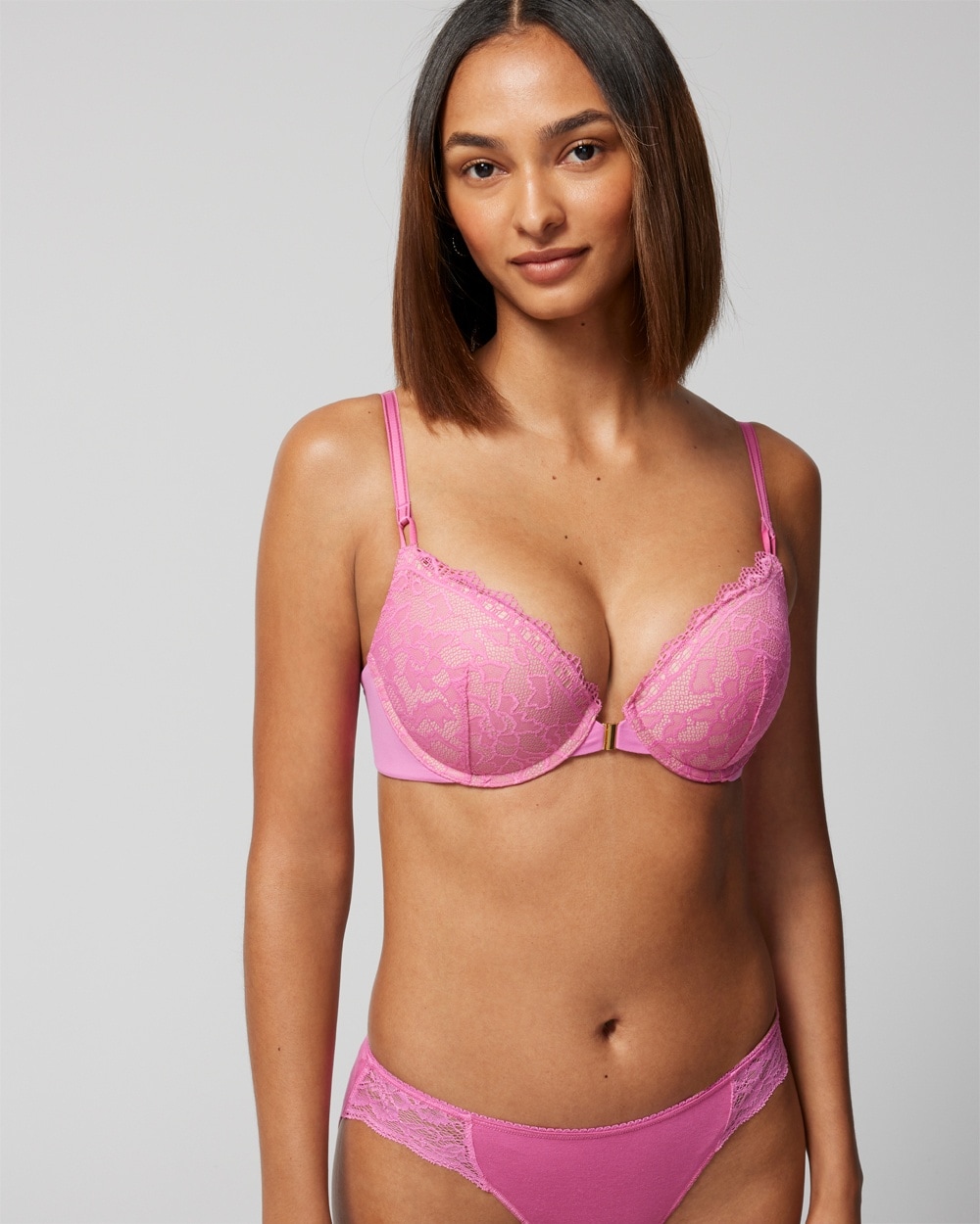 Embraceable Front-Close Push-up Bra with Lace