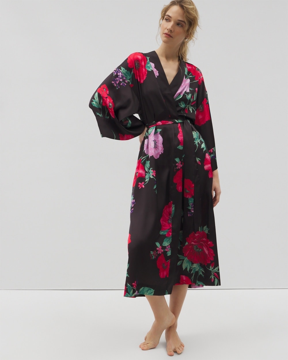 Satin Long Robe