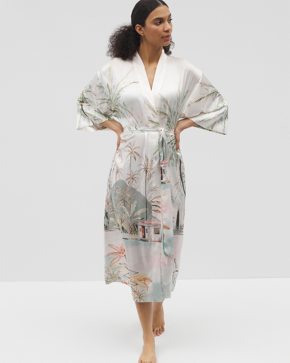 Satin Long Robe