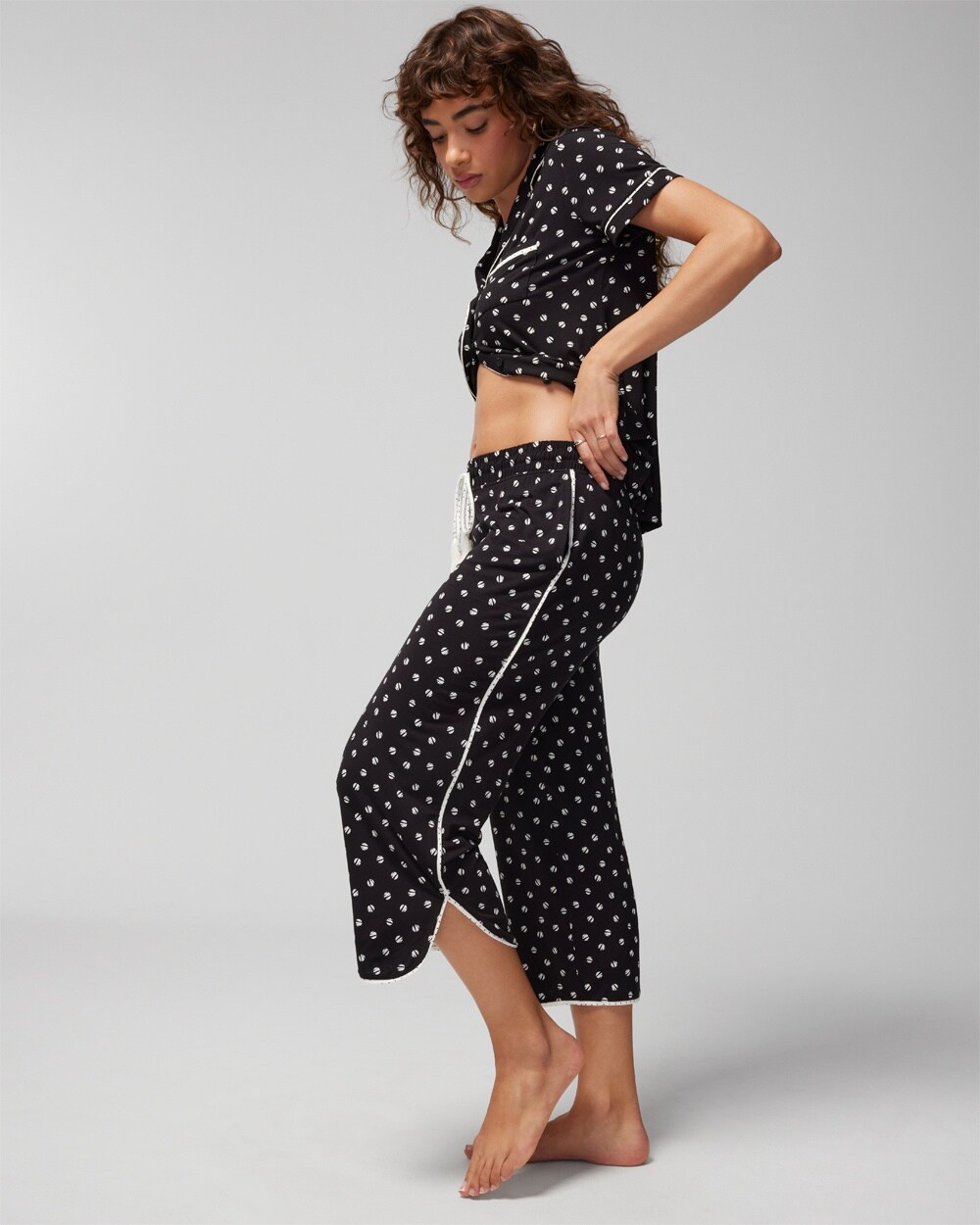 Cool Nights Cropped Pajama Pants