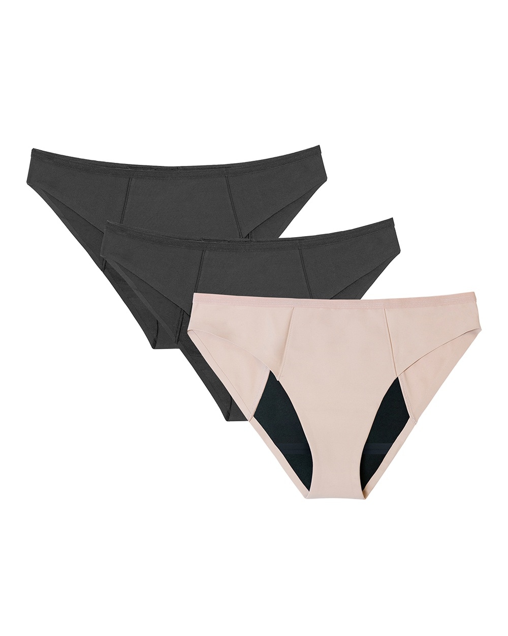 Soma Proof 3-pack Leakproof Bikini In Neutral Multi-color