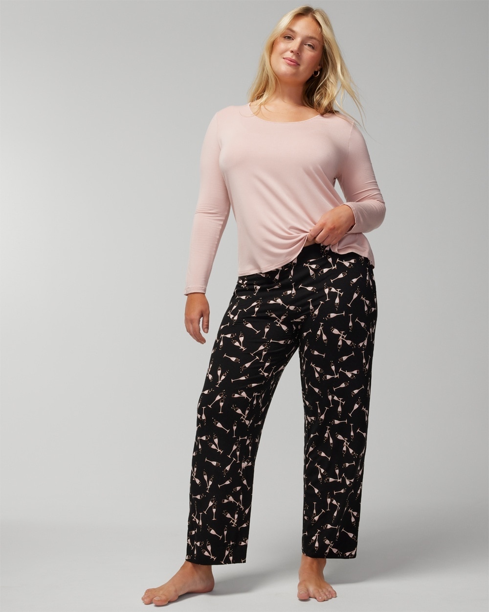 Cool Nights Long-Sleeve Top + Pants Set