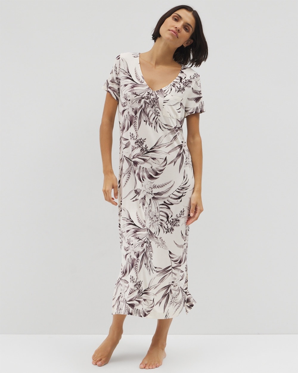 Cool Nights Short Sleeve Long Sleepshirt