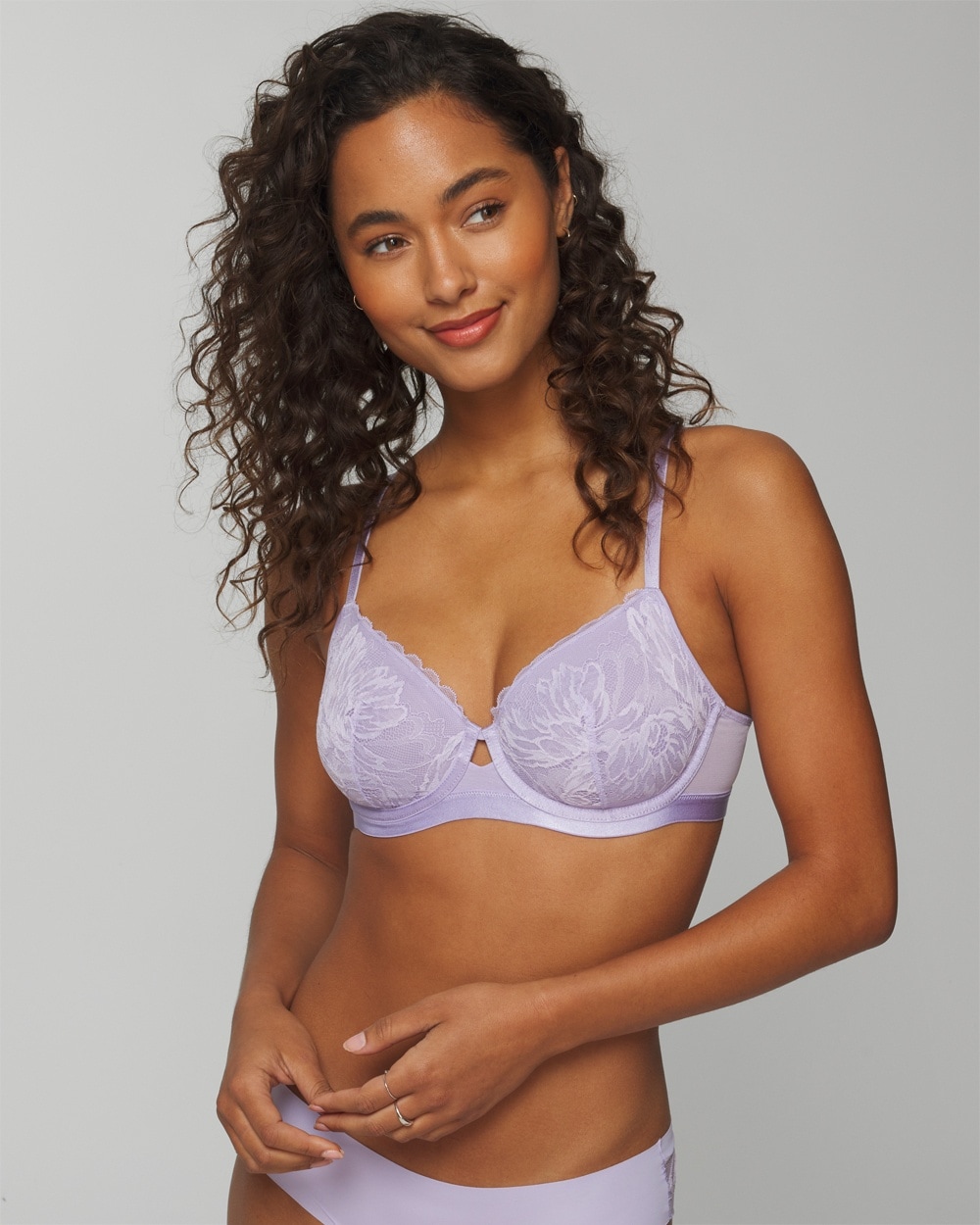 Lightly Lined Perfect Coverage Bra with Lace