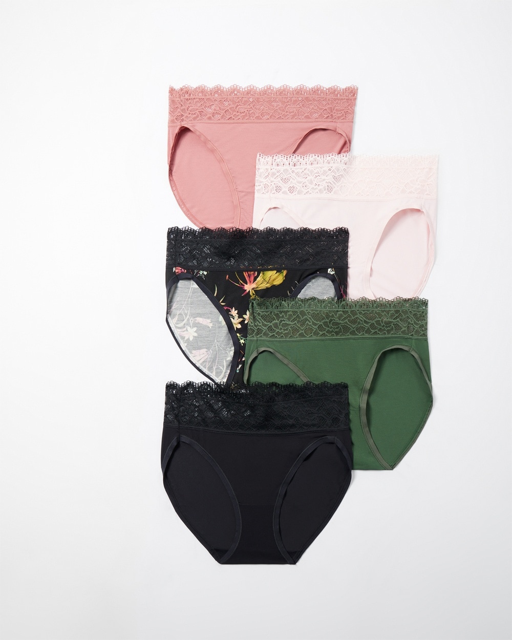 Soma Embraceable Lace Thong 6 Pack, Multi