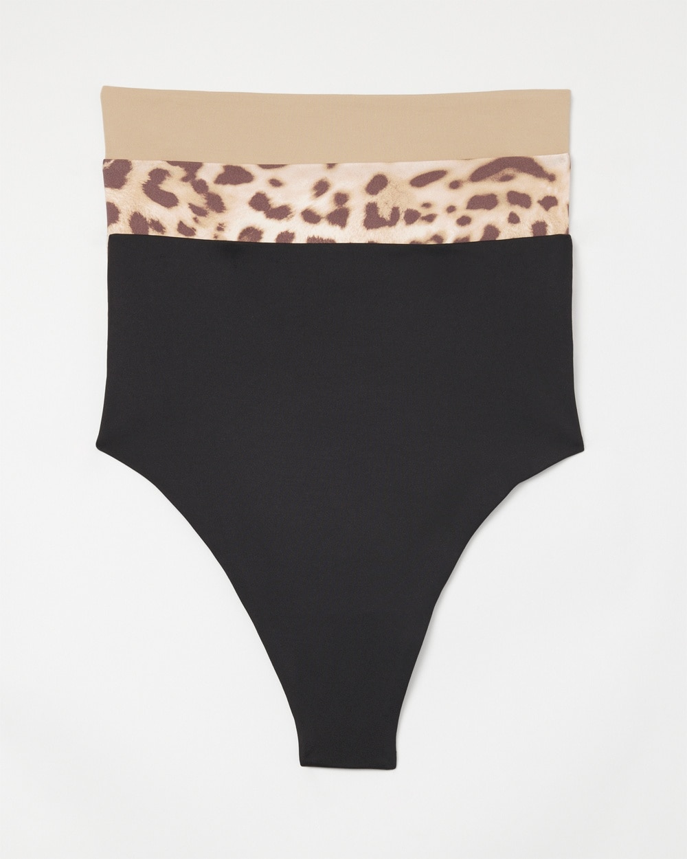 Vanishing Tummy High-Waist Thong Panty 3 Pack
