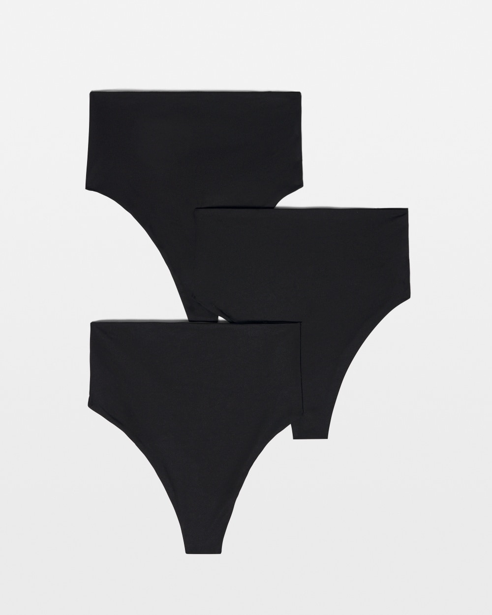 Soma Women's Vanishing Tummy Retro Thong Underwear In Black Multi Pack Size Xl |