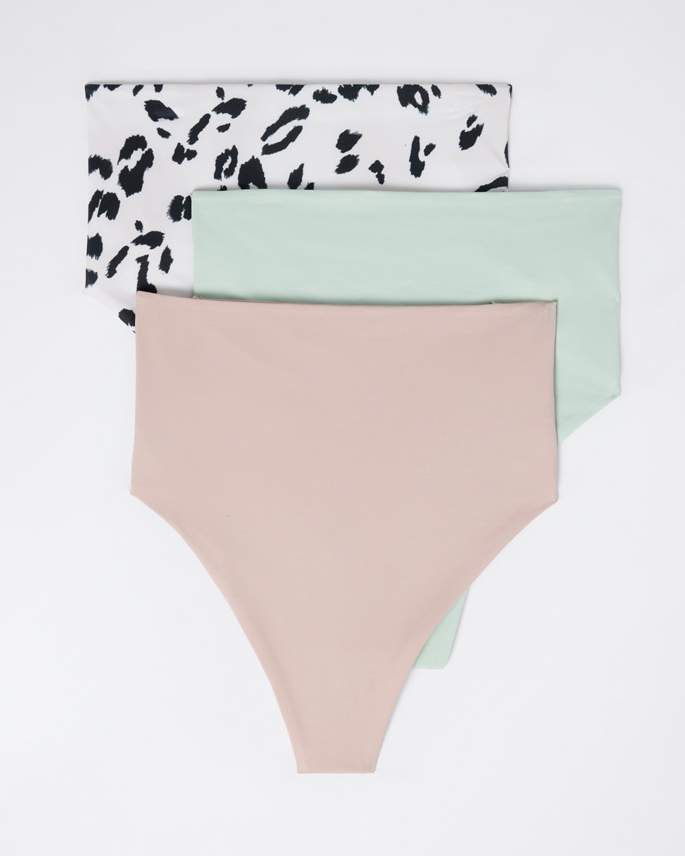 Soma 3-pack Women's Vanishing Tummy Retro Thong Underwear In Pastel Size 2xl |