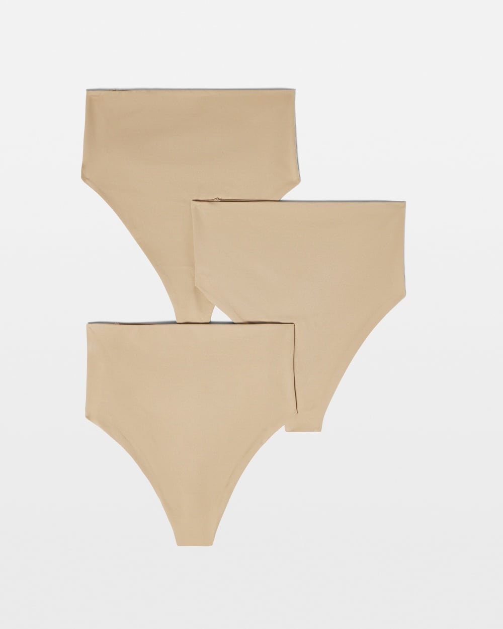 Soma 3-pack Women's Vanishing Tummy High-waist Thong Panty In Nude Size Large |