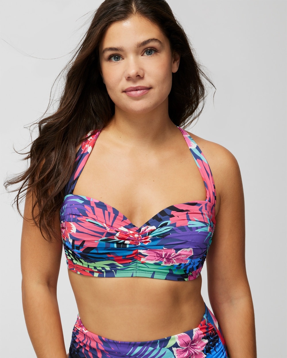 Bleu Rod Hawaiian Punch Shirred Bandeau